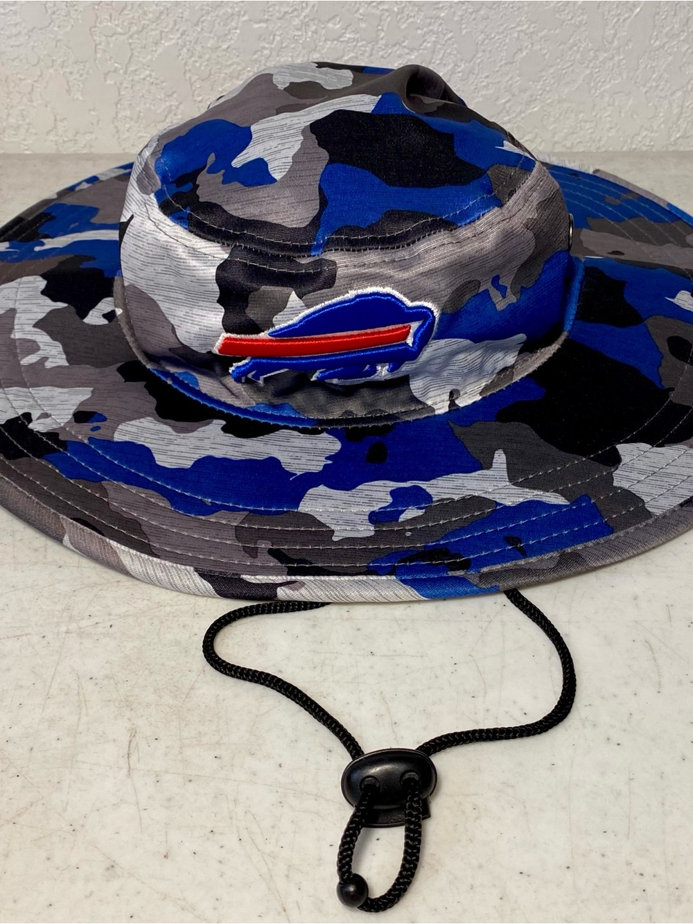 Buffalo Bills NFL Training Camp Official Panama Bucket Hat Blue Camo New Era